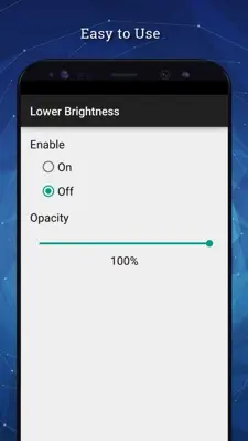 Lower Brightness Pro android App screenshot 1